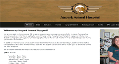 Desktop Screenshot of airparkanimalhospital.com