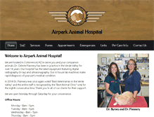 Tablet Screenshot of airparkanimalhospital.com